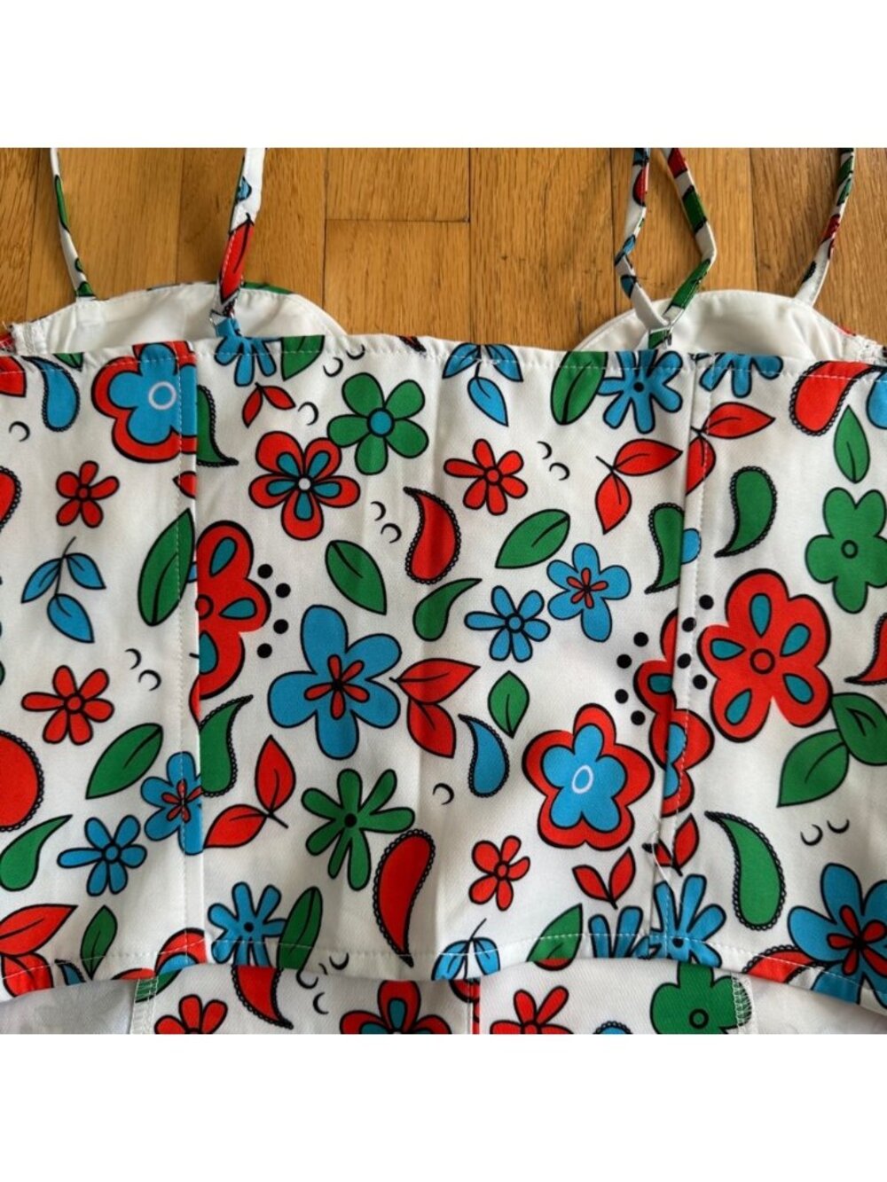 Floral Corset Bustier Top US 6 - Picture 3 of 3